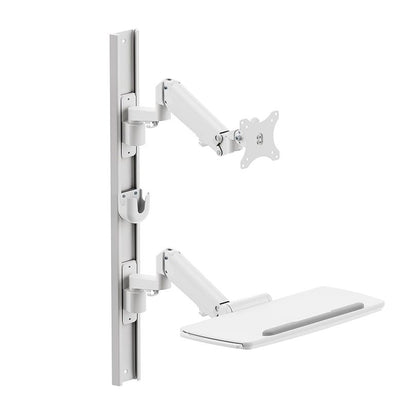 Light Gray Multibrackets M Workstation Wall Basic