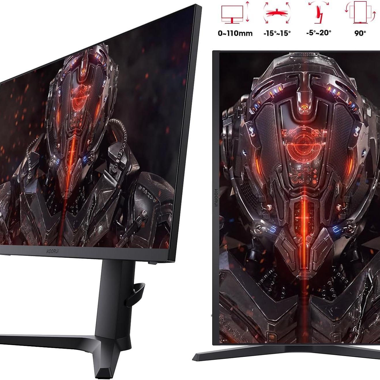 Dark Slate Gray Koorui 27E3Q 27" QHD 170Hz IPS 1ms HDR Gaming Monitor