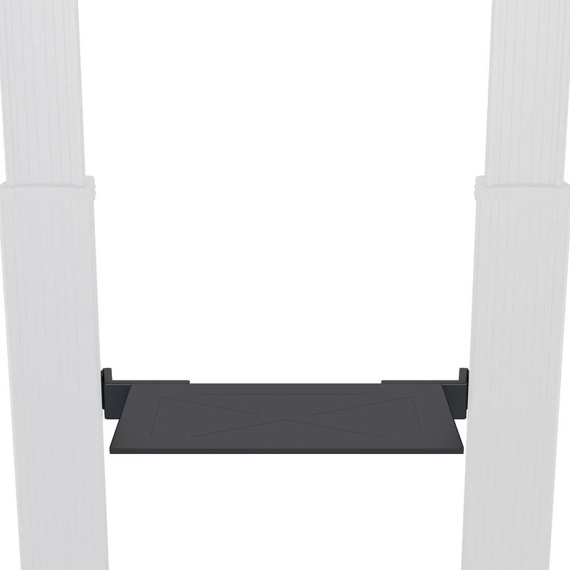 Light Gray Multibrackets M Public Floorstand Shelf Dual Pillar 180 HD
