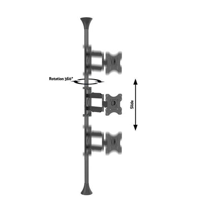 Dim Gray Multibrackets M Floor to Ceiling Mount Pro MBFC1F, VESA200