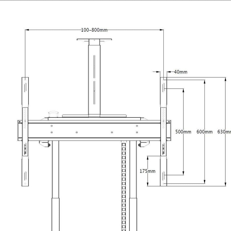 Lavender Multibrackets M Extension kit 600 for M Motorized Floorstand 60kg and 120kg