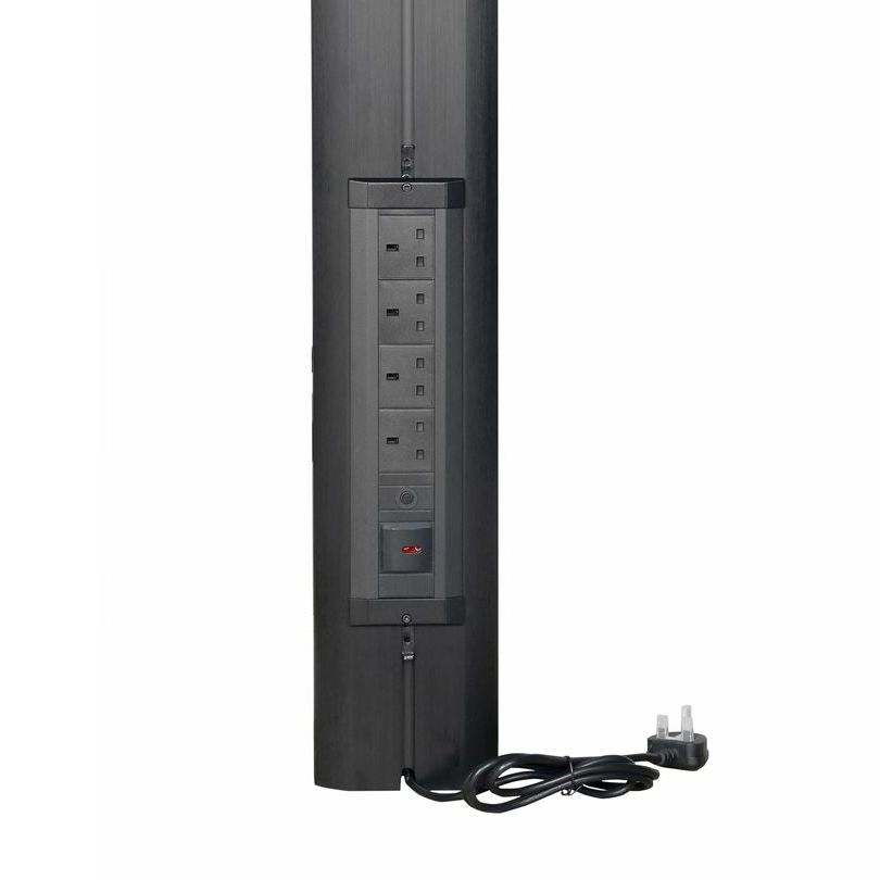Dark Slate Gray Multibrackets M Public Display Stand UK Power Rail Black