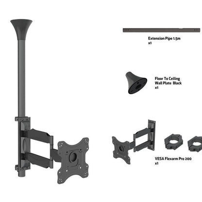 Dark Slate Gray Multibrackets M Ceiling Mount Pro MBC1F, VESA 200