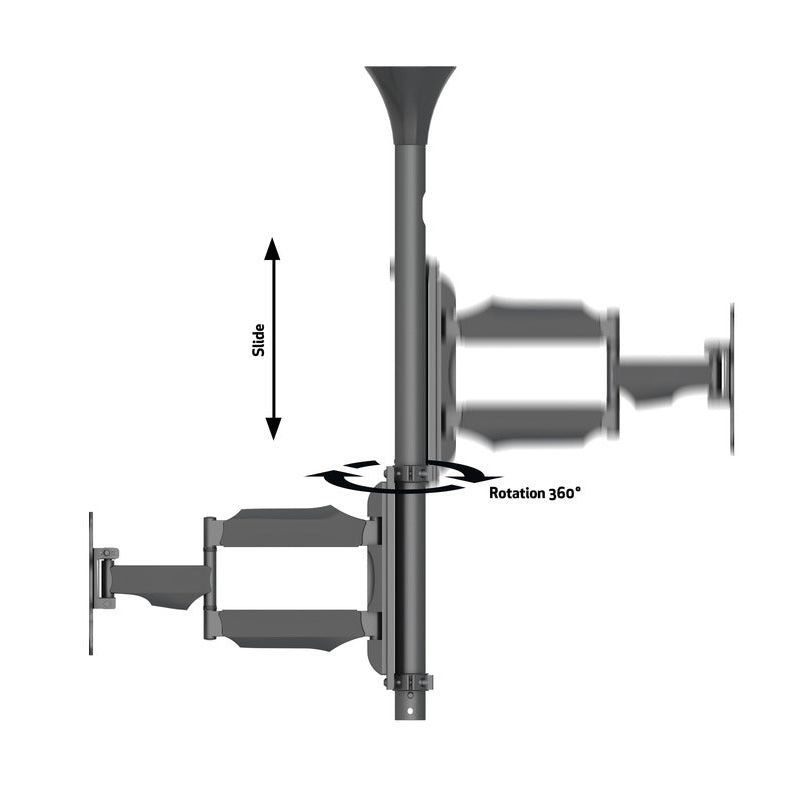 Dim Gray Multibrackets M Ceiling Mount Pro MBC1F, VESA 200