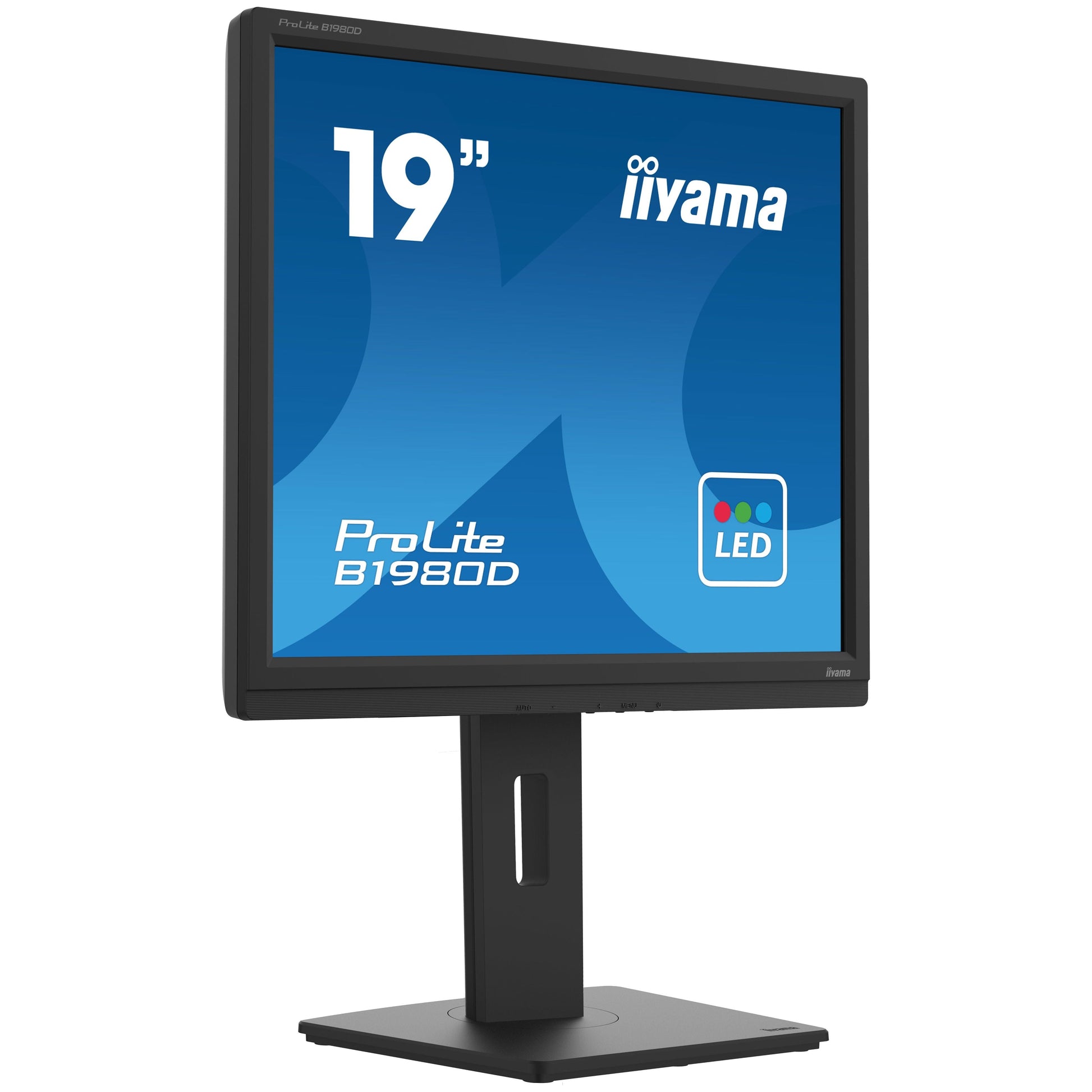 Dark Cyan iiyama ProLite B1980D-B5 19" Monitor designed for business, is an impressive LED-backlit monitor with height adjustable stand.