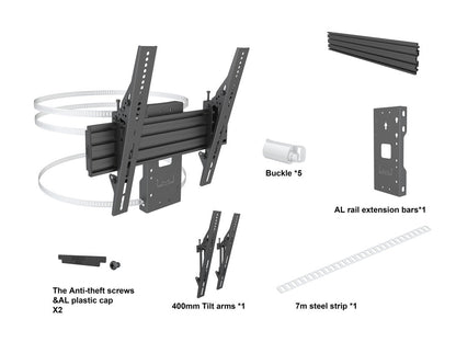 Dim Gray Multibrackets Pro Series - M Wallmount Column