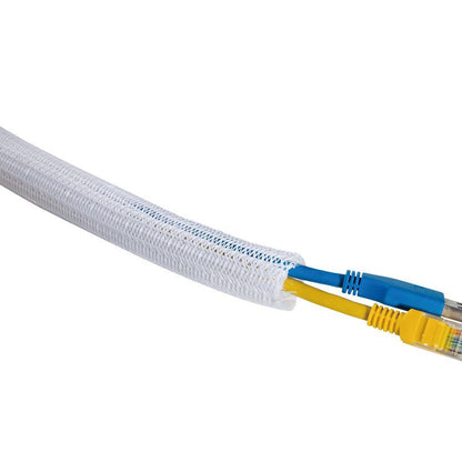 Light Gray Multibrackets M Universal Cable Sock Self Wrap Basic 19mm White 50m