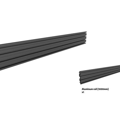 Dark Slate Gray Multibrackets M Pro Series - Single Screen Rail 100cm Black