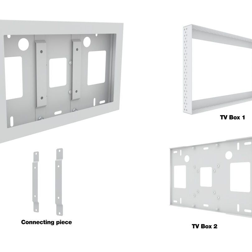 Light Gray Multibrackets M Pro Series Enclosure QB13R & QB13R-T White