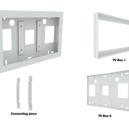 Light Gray Multibrackets M Pro Series Enclosure QB13R & QB13R-T White
