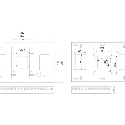 Light Gray Multibrackets M Pro Series Enclosure QB13R & QB13R-T White