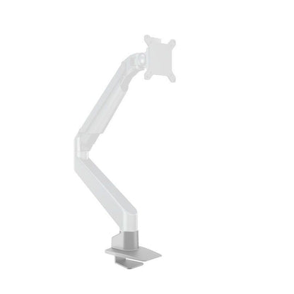 Light Gray Multibrackets M Gas Lift Single Desk Clamp Silver