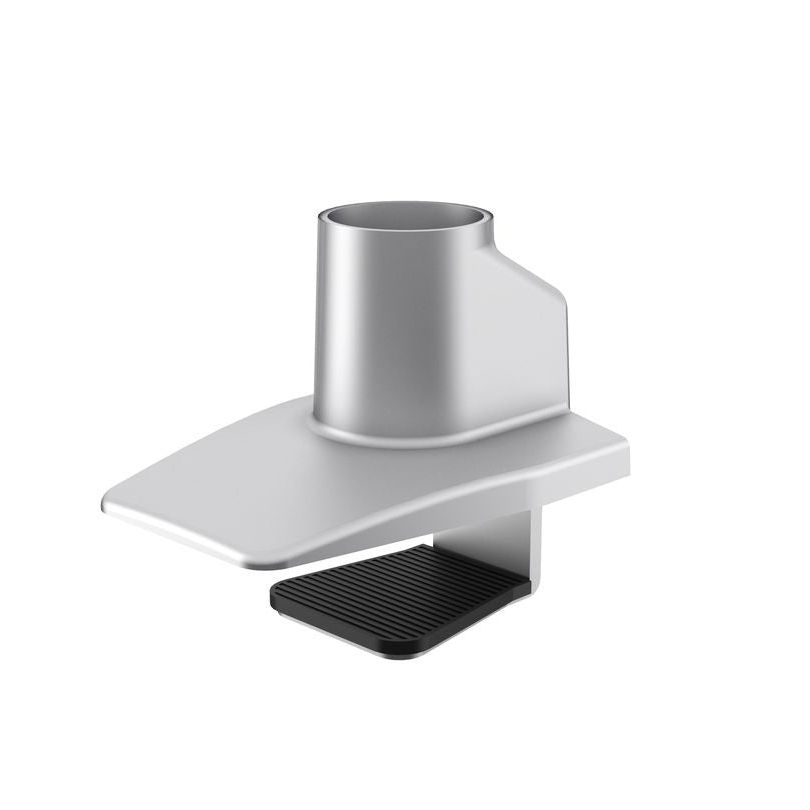 Gray Multibrackets M Gas Lift Single Desk Clamp Silver