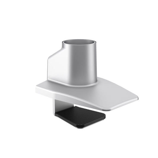 Gray Multibrackets M Gas Lift Single Desk Clamp Silver