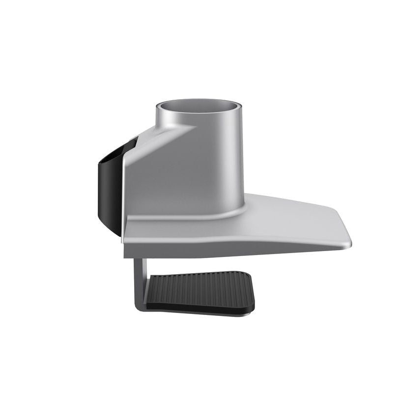 Light Slate Gray Multibrackets M Gas Lift Single Desk Clamp Silver