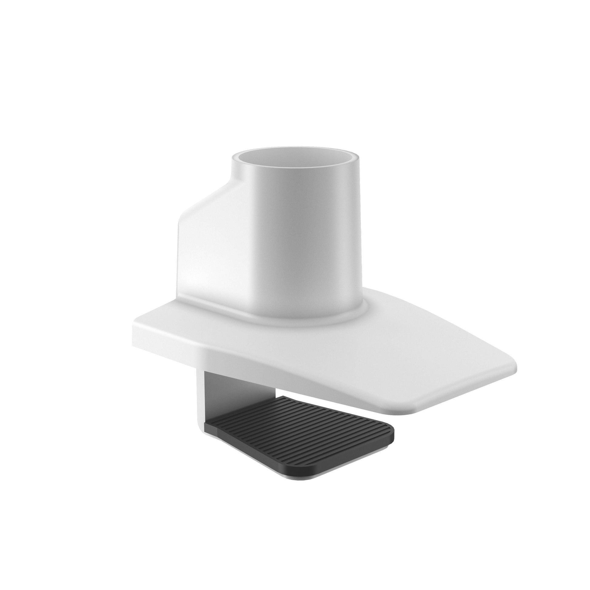 Light Gray Multibrackets M Gas Lift Single Desk Clamp White