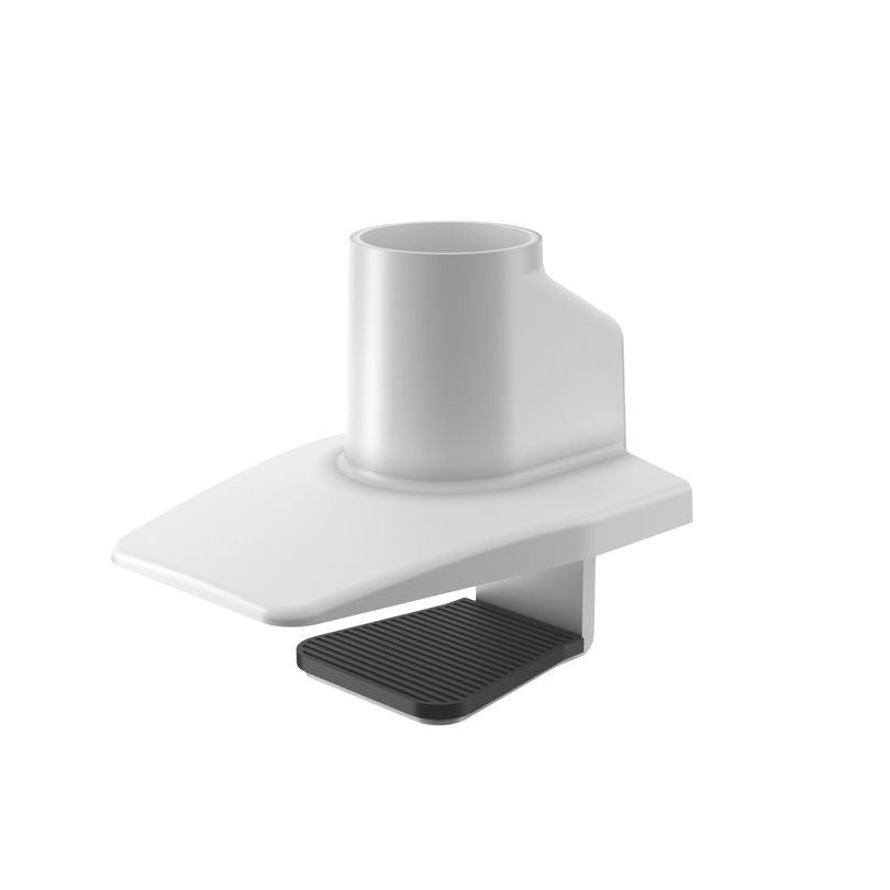 Light Gray Multibrackets M Gas Lift Single Desk Clamp White