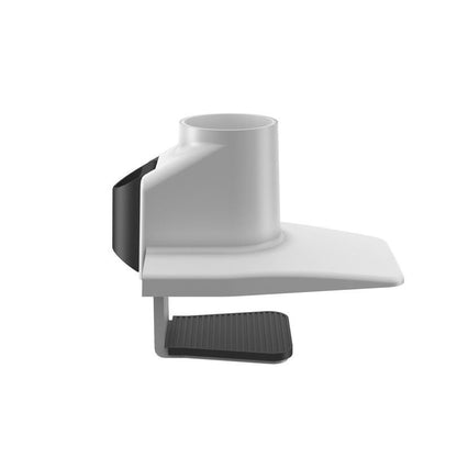 Dark Gray Multibrackets M Gas Lift Single Desk Clamp White