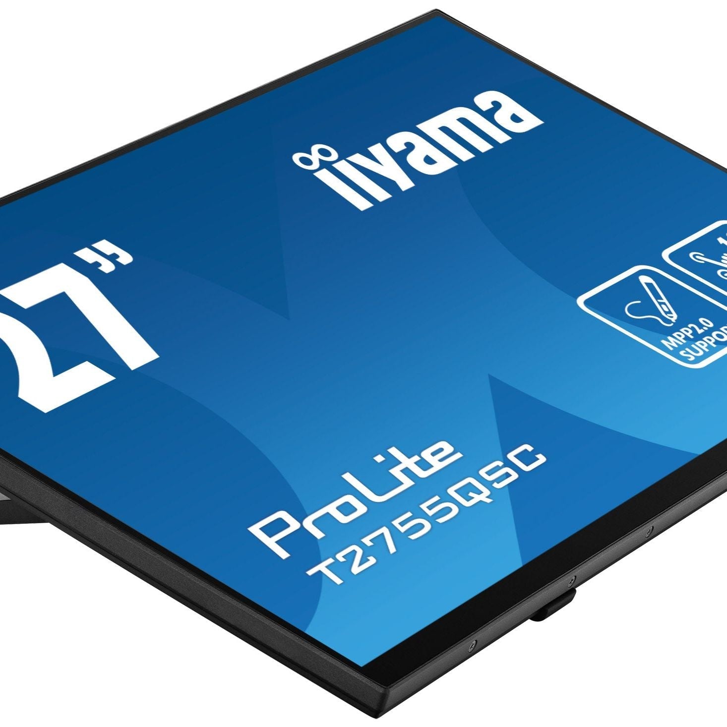 Dark Cyan iiyama ProLite T2755QSC-B1 computer monitor 68.6 cm (27") 2560 x 1440 pixels Full HD LCD Touchscreen Black
