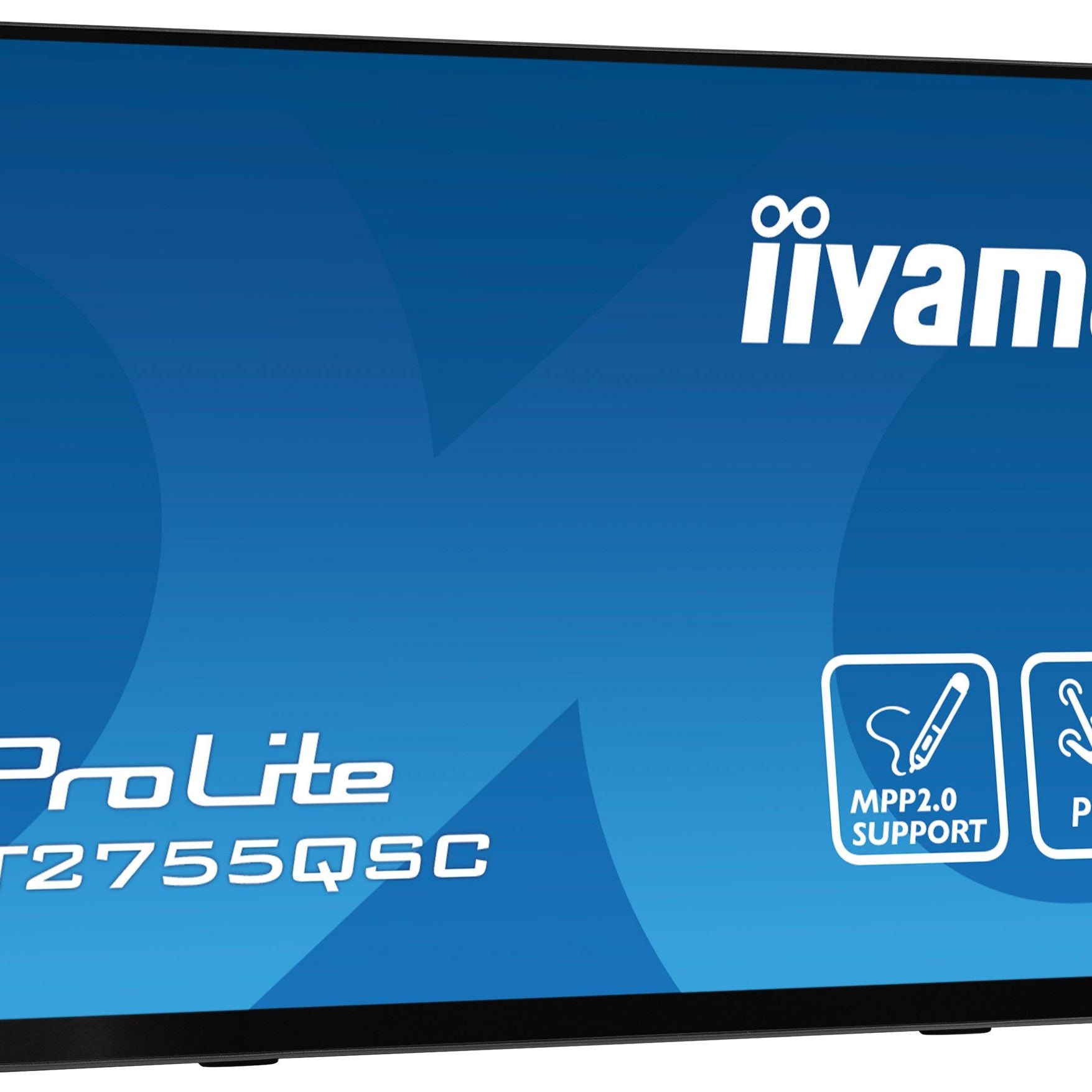 Dark Cyan iiyama ProLite T2755QSC-B1 computer monitor 68.6 cm (27") 2560 x 1440 pixels Full HD LCD Touchscreen Black