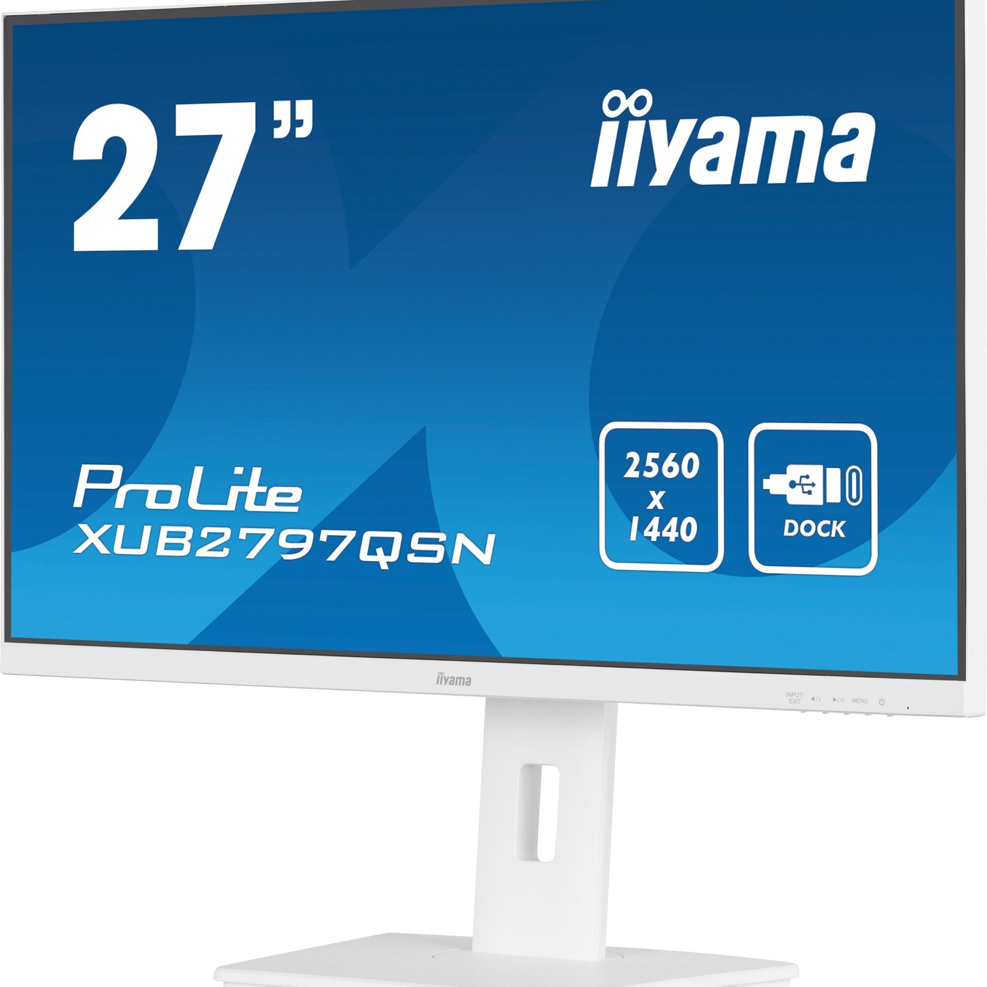 Dark Cyan iiyama G-MASTER XUB2797QSN-W2 computer monitor 68.6 cm (27") 2560 x 1440 pixels 4K Ultra HD LED White