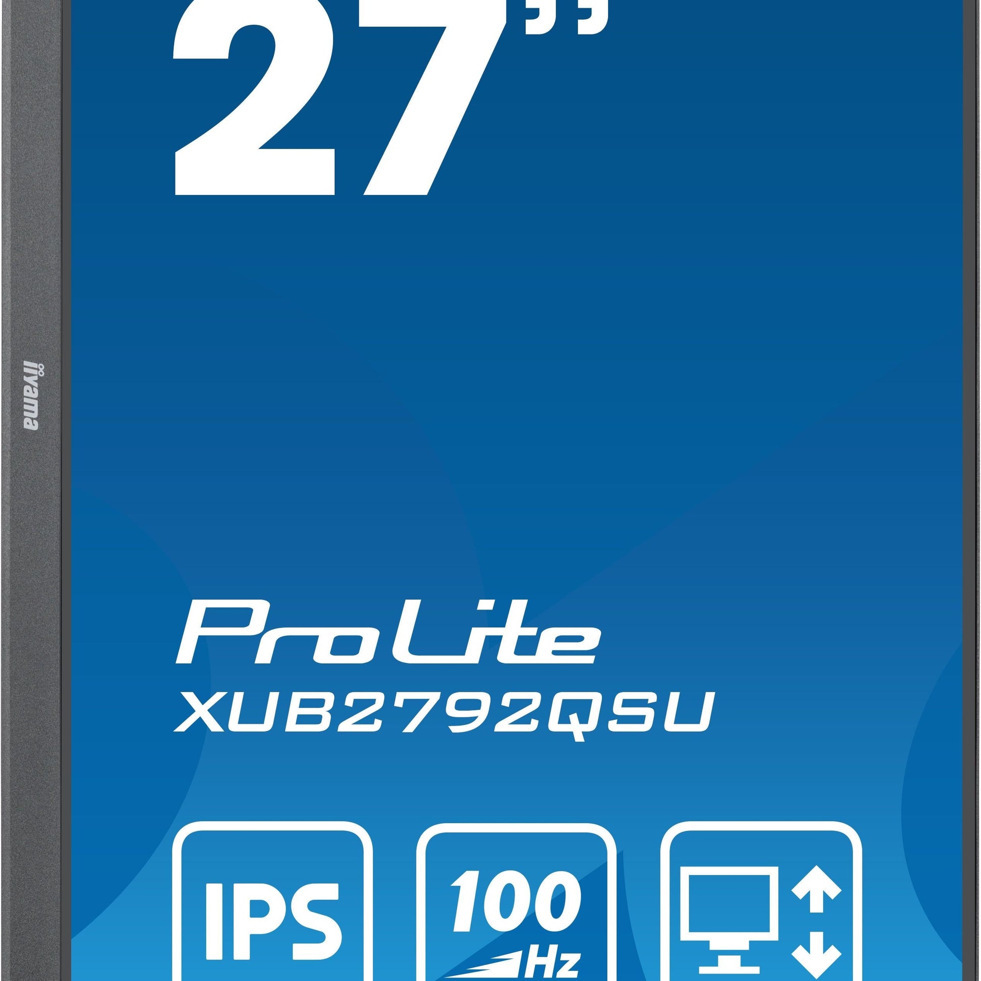 Dark Cyan iiyama ProLite computer monitor 68.6 cm (27") 2560 x 1440 pixels Full HD LED Black