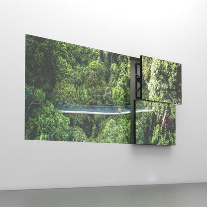 Light Gray Multibrackets M Public Video Wall Mount Push Slim