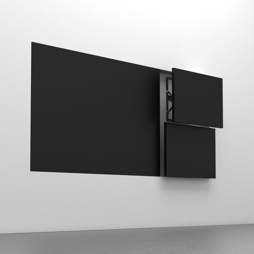 Light Gray Multibrackets M Public Video Wall Mount Push Slim