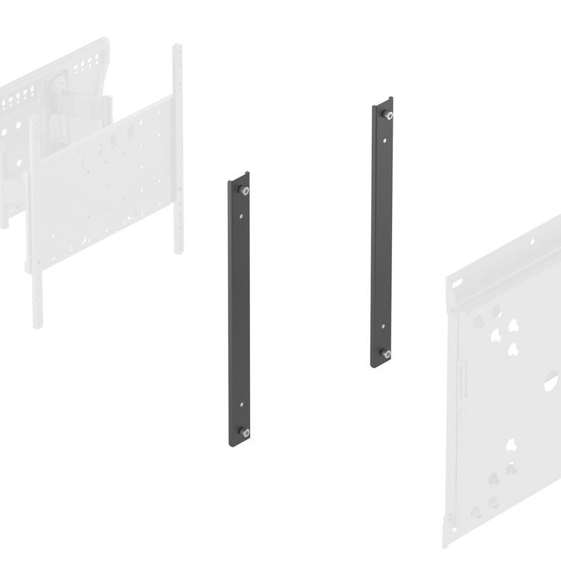 Lavender Multibrackets M VESA Wallmount Flip Adapter 400, Black