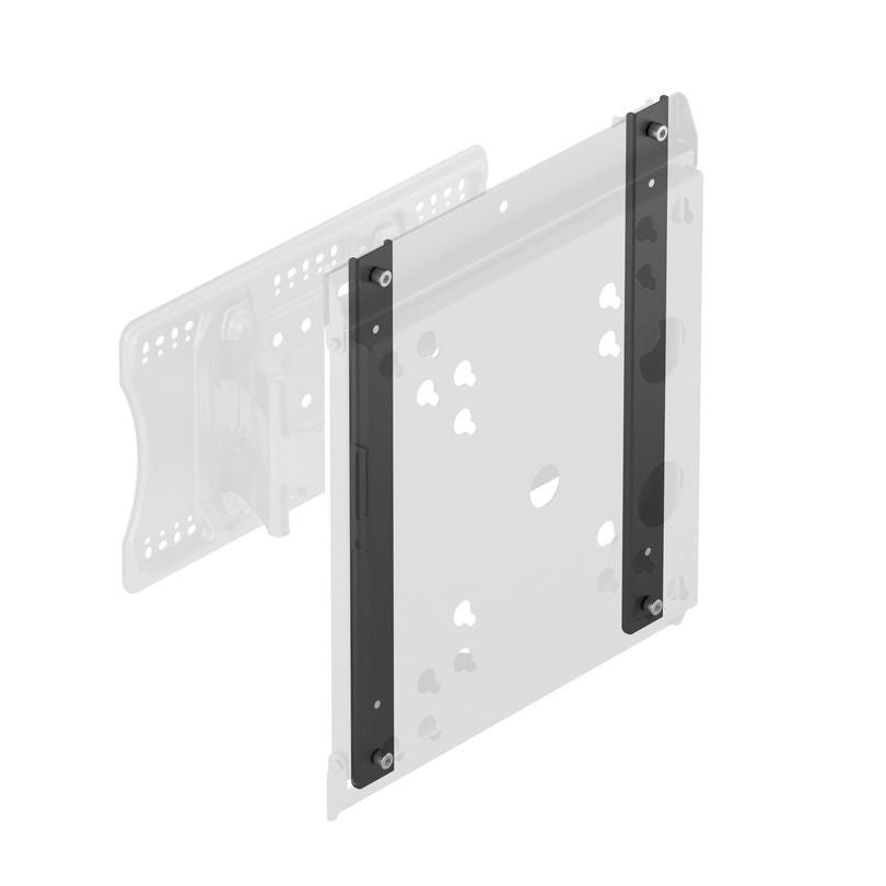 Light Gray Multibrackets M VESA Wallmount Flip Adapter 400, Black