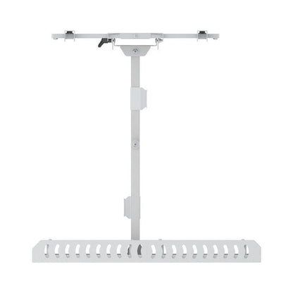 Light Gray Multibrackets M Hospitality Flexarm with STB Enclosure White