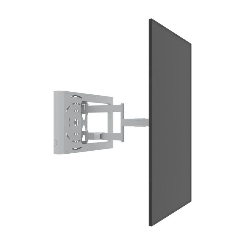 Dim Gray Multibrackets M Hospitality Flexarm with STB Enclosure White