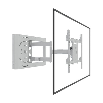 Gray Multibrackets M Hospitality Flexarm with STB Enclosure White