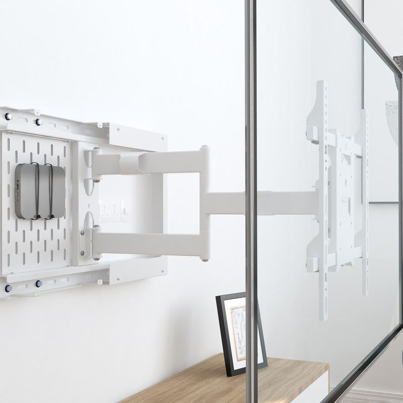Lavender Multibrackets M Hospitality Flexarm with STB Enclosure White