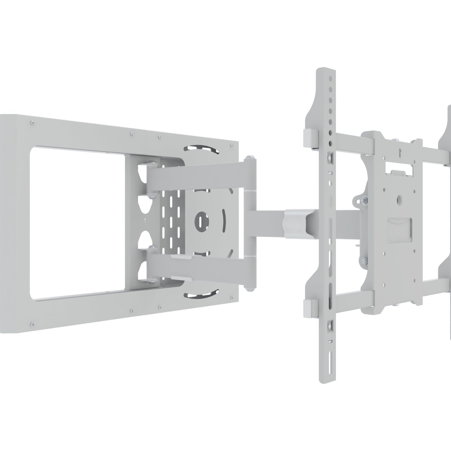 Gray Multibrackets M Hospitality Flexarm with STB Enclosure White
