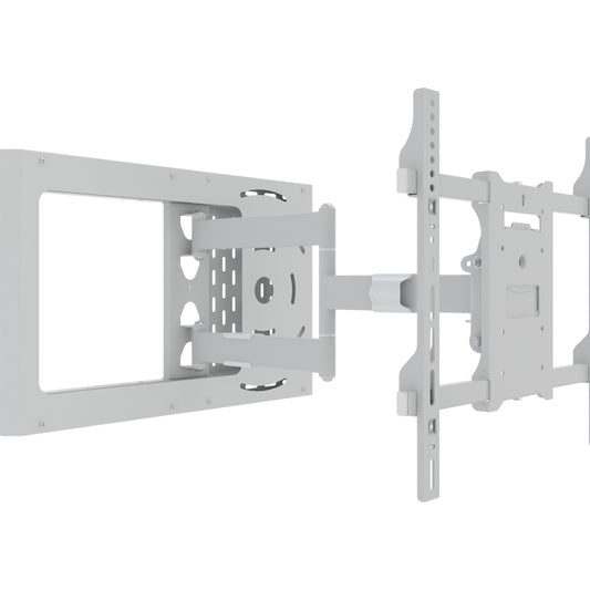 Gray Multibrackets M Hospitality Flexarm with STB Enclosure White