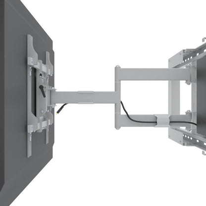 Slate Gray Multibrackets M Hospitality Flexarm with STB Enclosure White