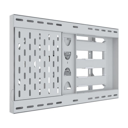 Light Gray Multibrackets M Hospitality Flexarm with STB Enclosure White