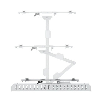 Light Gray Multibrackets M Hospitality Flexarm with STB Enclosure White