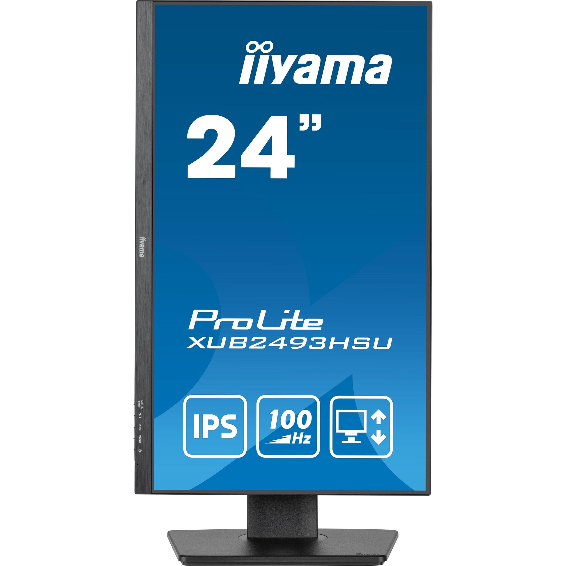 Dark Cyan iiyama ProLite XUB2493HSU-B6 24" Full HD LED Display with Height Adjust Stand