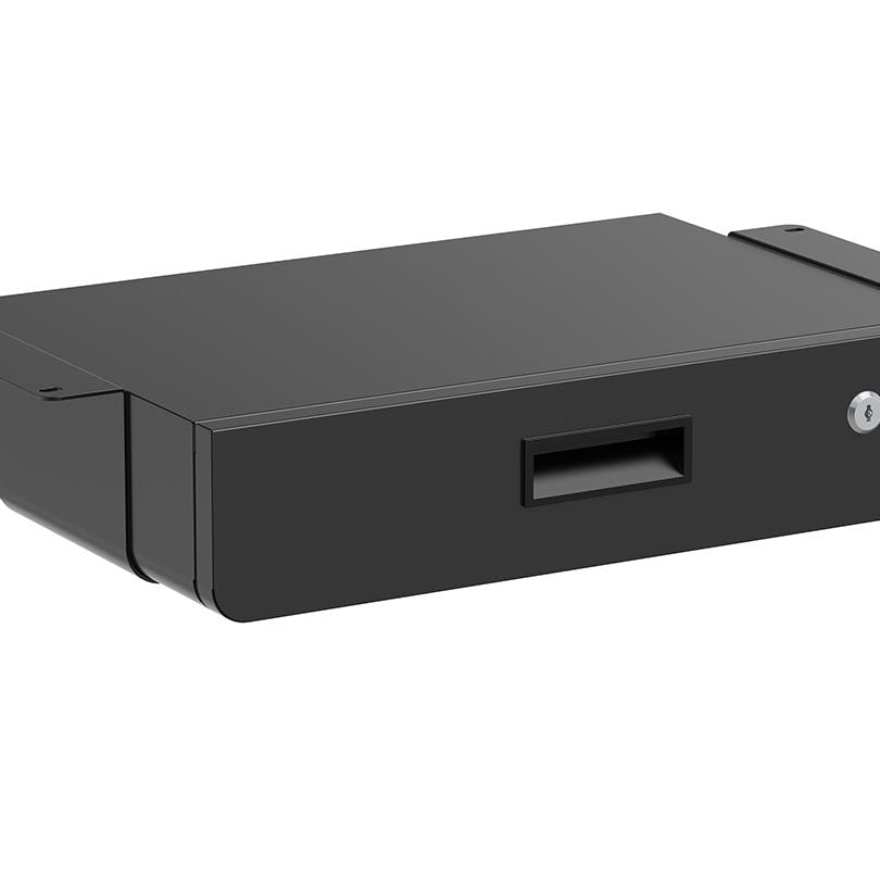 Dark Slate Gray Multibrackets M Under Desk Drawer Lockable, Black