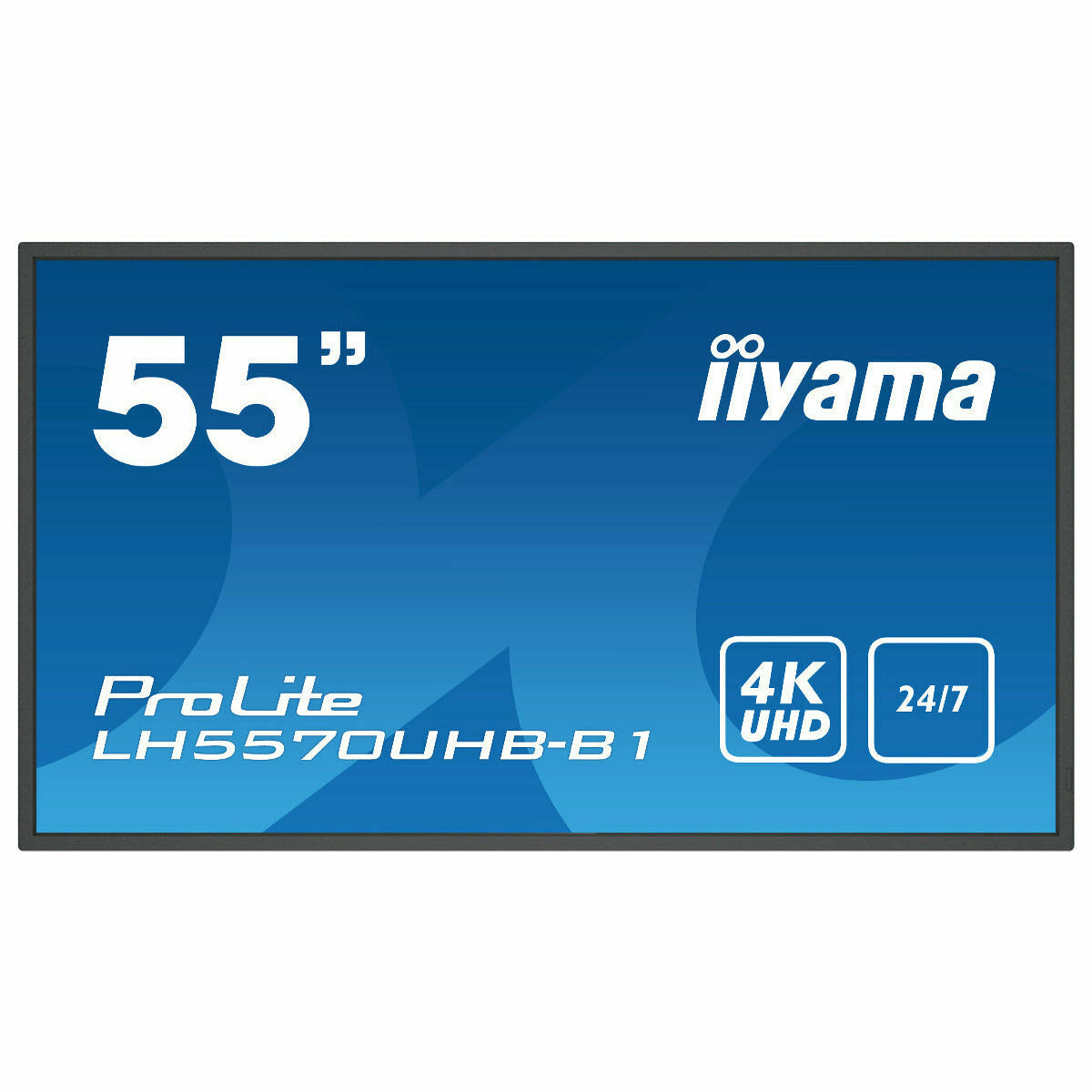 Dark Cyan iiyama ProLite LH5570UHB-B1 55" Large Format Display with 24/7, 4K UHD, Android 9.0 and 700cd/m² High Brightness