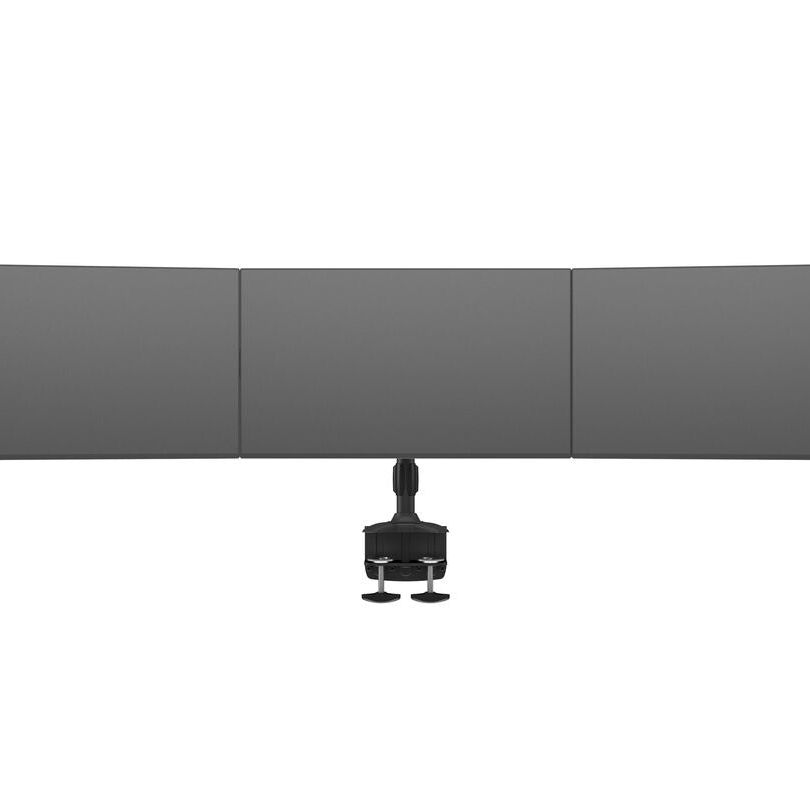 Dim Gray Multibrackets M VESA Desktopmount Triple Desk Clamp 15"-24"