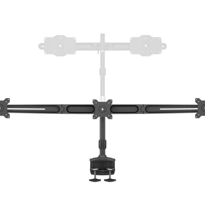 Light Gray Multibrackets M VESA Desktopmount Triple Desk Clamp 15"-24"