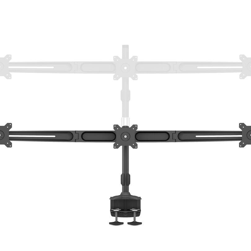 Dark Slate Gray Multibrackets M VESA Desktopmount Triple Desk Clamp 15"-24"