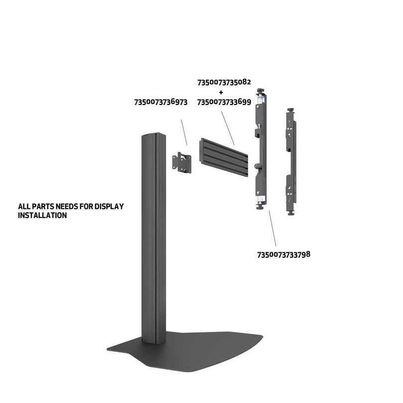 Dim Gray Multibrackets M Pro Series Column 150cm