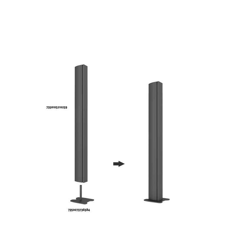 Dim Gray Multibrackets M Pro Series Column 150cm