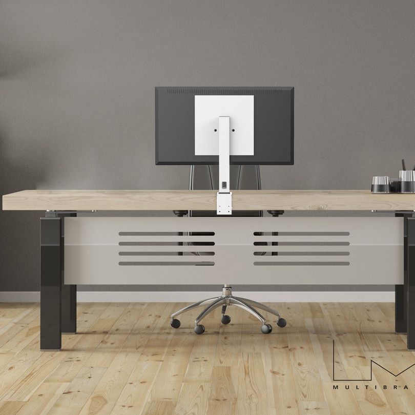 Light Slate Gray Multibrackets M Deskmount XL White