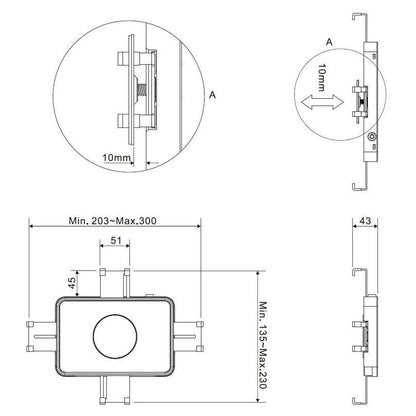 Lavender Multibrackets M Lockable Tablet Mount