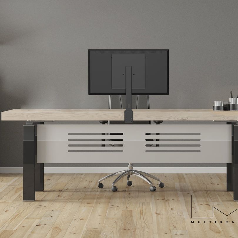 Slate Gray Multibrackets M Deskmount XL Black